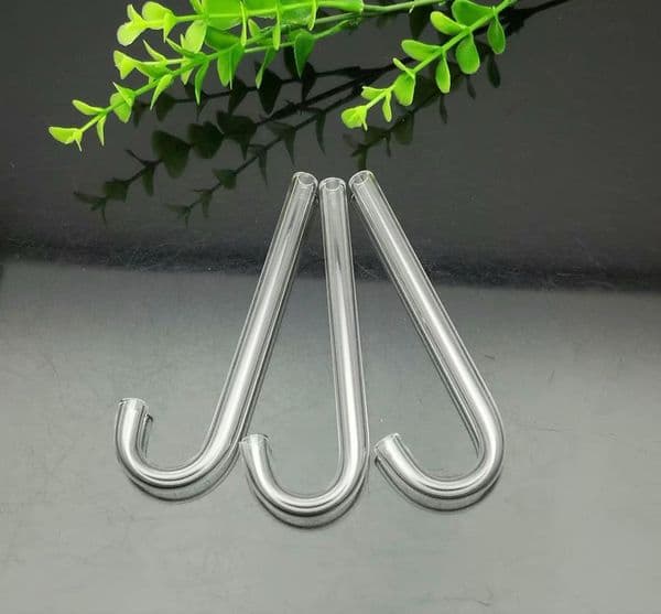 Glass Pipes Smoking Manufacture Hand-blown hookah New curved hook glass straw cigarette accessories
