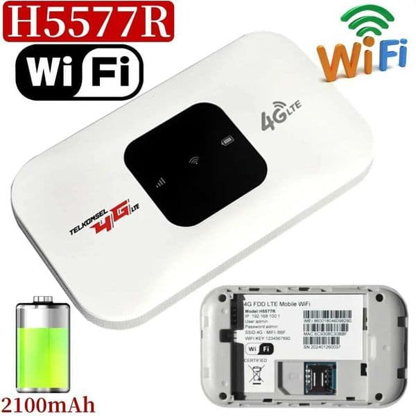 5577R ChG Lte WiFi Router Wireless 150mbps Hotspot with SIM Card Slot Chip Portable Modem 2100mah Mini Mobile Hotspot Plug Play XJ250723