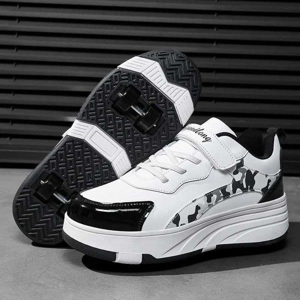 2-in-1 Childrens Skateboard Shoes Walking Rolling Comfortable Wear-resistant Roller Skates Fashion Pulley Shoes Sports Shoes W250723