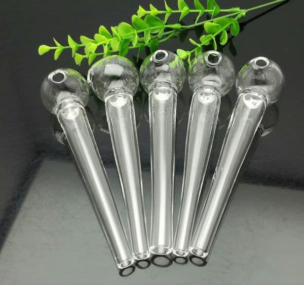 Glass Pipes Smoking Manufacture Hand-blown Classic sharp mouthed bubble glass straight pipe