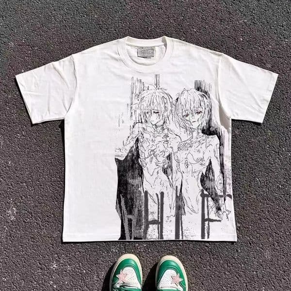 Summer Harajuku Goth Men Japanese Anime T-shirt Cartoon Graphic T-Shirt Hipster Clothing Cotton Y2K Tops Streetwear Tee 250722