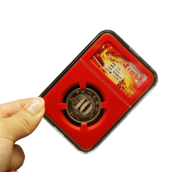 Coin Boxes Commemorative Coin Slab Holder Coin Display Storage Box Case Protector Coin Collection Holder Containers LX5395
