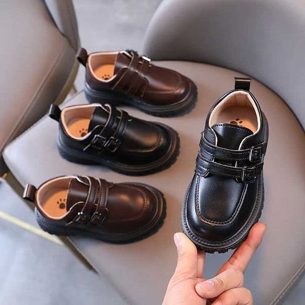 Children Leather Shoes for Boys Kids Black Brown School Girls Shoes Fashion Soft Sole Casual Shoes Toddler Single Shoes Loafers XJ250724