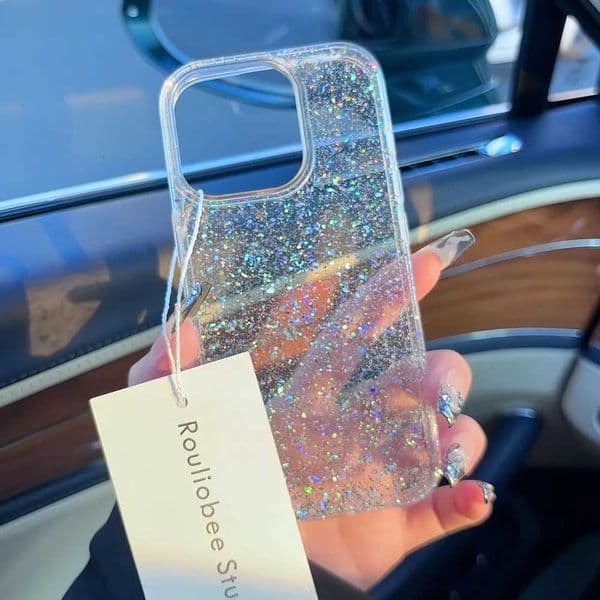 Glitter Sparkling Bling Phone Case For iPhone 16 15 14 13 12 11 Pro Max 16Promax Soft Protection Back Cover funda Z250723
