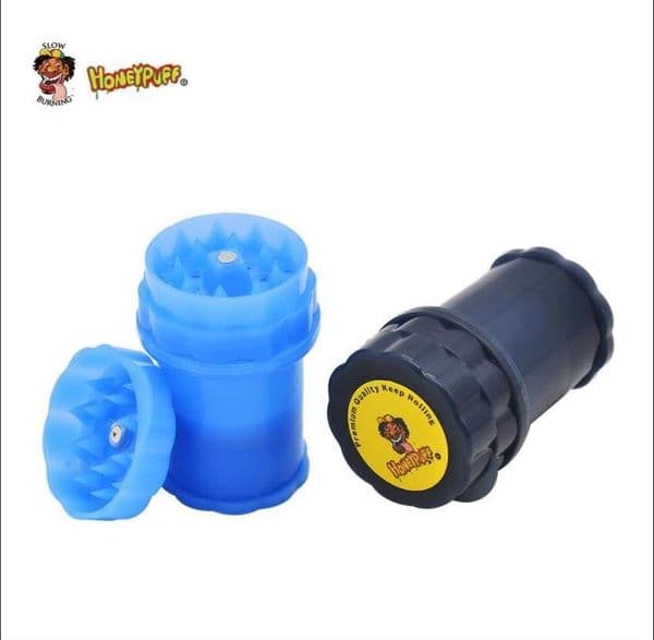 Smoking Pipes New 40mm plastic cigarette grinder 4-layer manual cigarette grinder cigarette crusher plastic bottle
