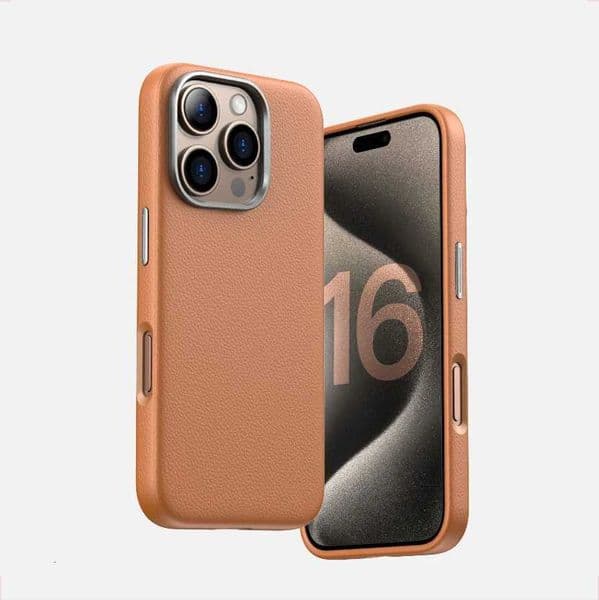 Luxury Business PU Leather Magnetic Case For iPhone 16 Plus 15 14 Pro Max Light Thin Wireless Charge Shockproof Cover Z250723