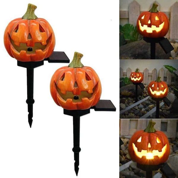 Pumpkin Horror Eyeballs LED Solar Lanterns Pumpkin Lanterns Decorated Halloween Party Decoration for Home Bar Atmosphere Decor X250724