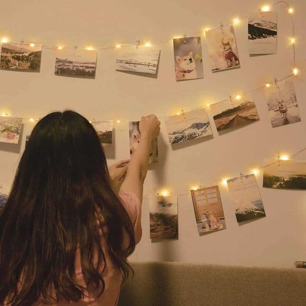 2/5/10M Photo Clip LED String Light Warm White for Room Party 3AA Battery Operated Fairy Strip Light Wedding Birthday Party Lamp X2508011