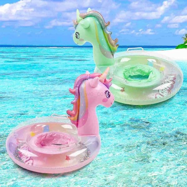 Pool Float for Kids Unicorn Swim Floats for Toddlers Age 3-8 Years Inflatable Floaties Unicorn Swimming Ring M250725