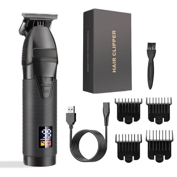 Electric hair clipper LCD display oil head carving electric push clipper 2000mAh ultra long standby safty multi-color pusher