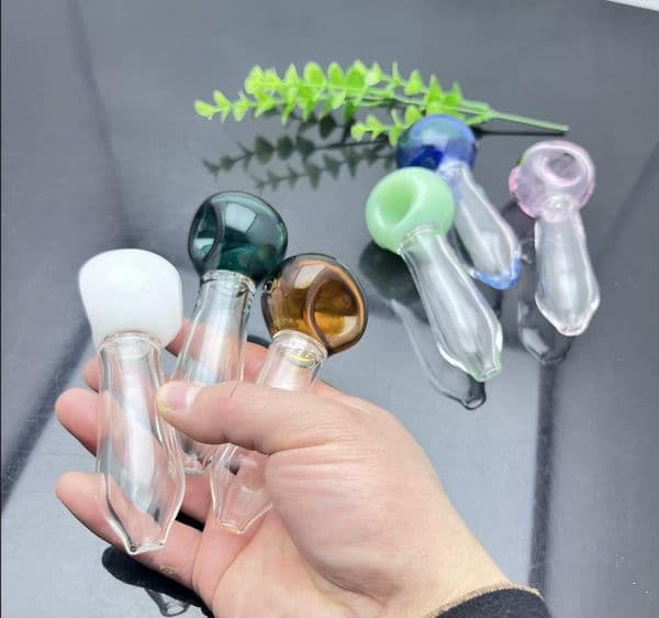 Glass Bowl Pipes Male Joint Smoking Pipes bongs New thickened concave pipe with good filtration performance, glass pipe
