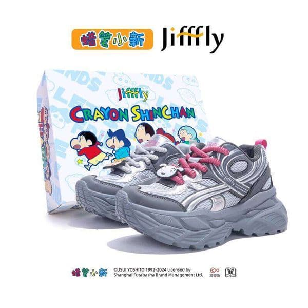 Jifffly Crayon Shin-chan Collaboration Dad Shoes for Women 2025 Summer New Ins Trend Thick-Soled Height-Increasing Sneakers Without the shoebox -zhanyishengli