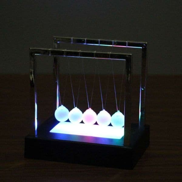 Glowing Newton S Billiard Creative Home Decoration Desktop Ornament Ball Novelty Gift