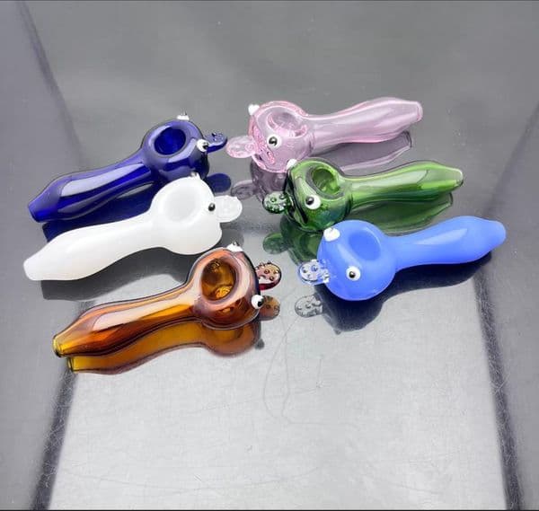 Glass Bowl Pipes Male Joint Smoking Pipes bongs New colored duckling glass pipe