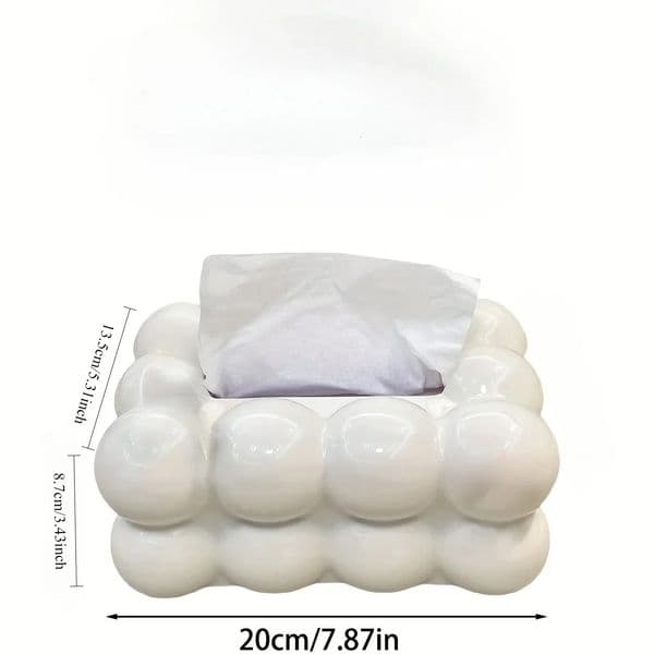 Cloud Tissue Boxes Storage Napkin Holder Paper Case Organizer Ornament Craft Desktop Tissue Holder Kitchen Tissue Box 250725BJ