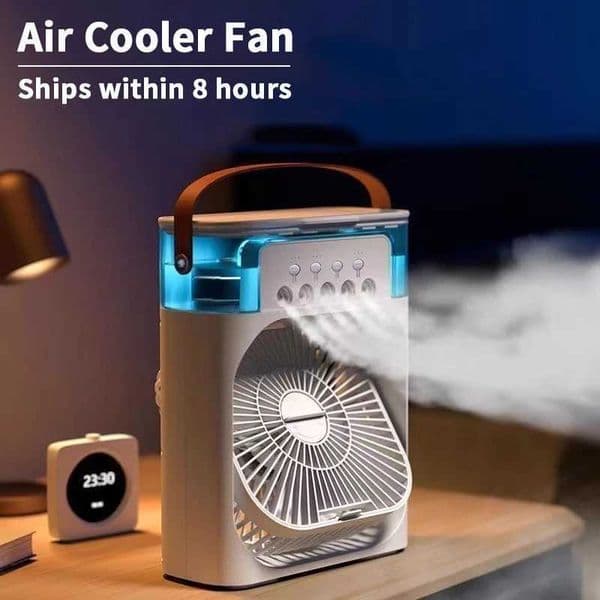 2026 New 3-In-1 Conditioner Household Small Cooler LED Night Light outdoor Portable Humidifier Air Adjustment Office Home Fan Free Shipping