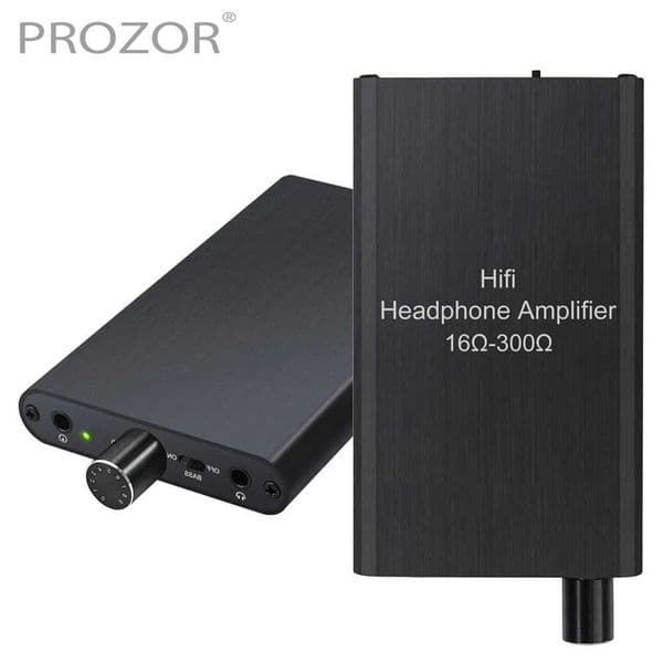 16-300 Ohm Headphone Earphone Amplifier Portable 3.5mm Amp Built-in Power Bank Amplifier With Bass Gain Switch for PC X250726