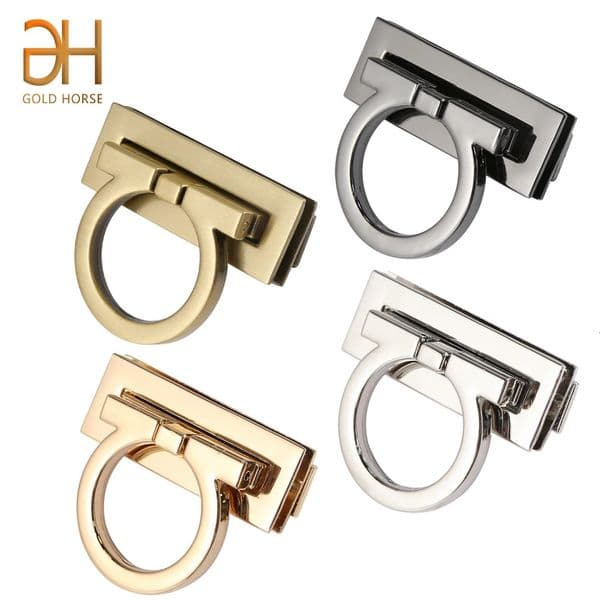 4.7CM 5.4CM Rectangle Metal Clasp Turn Lock Twist Locks for DIY Handbag Replacement Bag Purse Hardware Accessories 250723