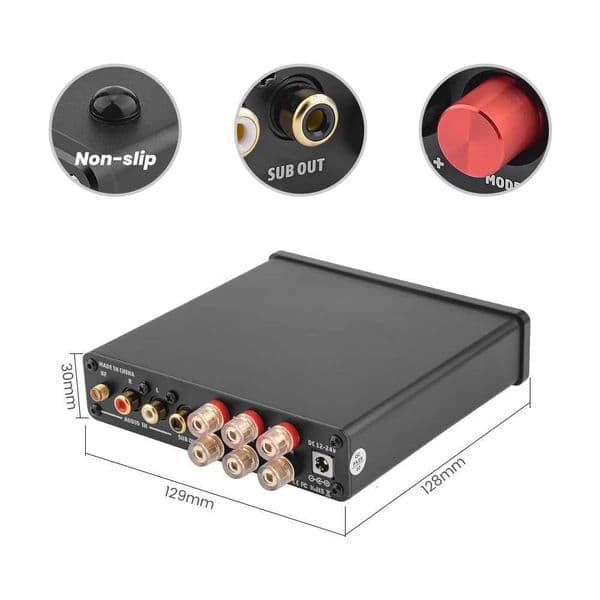 100W HiFi Stereo Digital 2.1 Class D Amplifier Subwoofer Bluetooth TPA3116D2 AIYIMA Audio Bass Treble for Home Theater X2507261