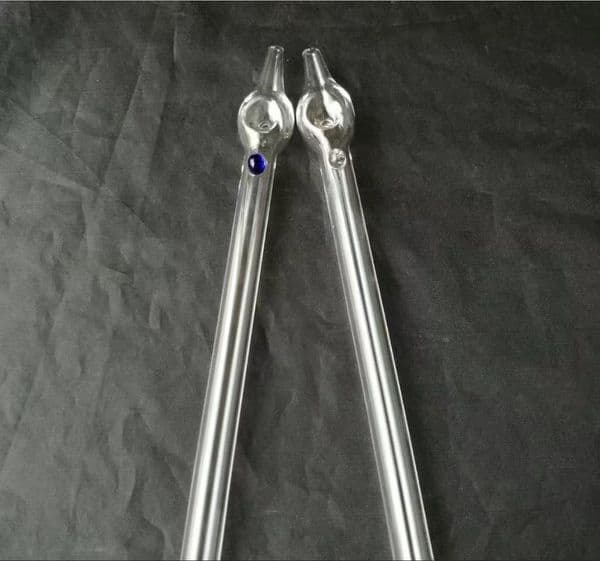 Hookahs Pointed lengthened glass pipe Wholesale Glass Bongs Accessories, Glass Water Pipe Smoking,