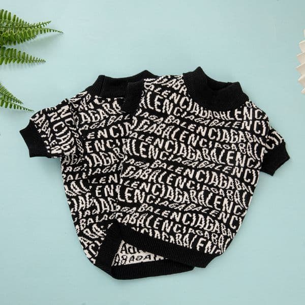 Luxury Dogs Clothes Designer Dog Sweater Fashionable French Brand Pets Apparel Soft and Warm Dog Jacket Puppy Coats for Small Medium Dogs Cats Black XXL Y353 J260515