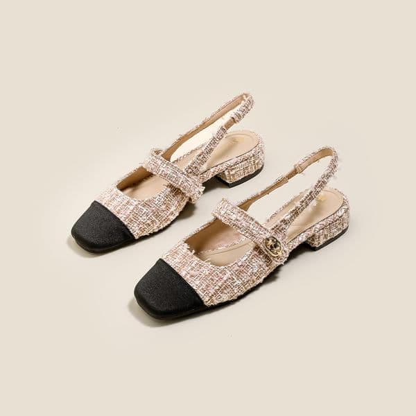 Fashionable And Fragrant Style Women's Backless Single Sandals 2025 Autumn Luxury Designer Shoes Summer Outdoor Beach High-end Women's Sandals