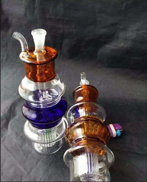 Color pagoda hookah Wholesale Glass bongs Oil Burner Glass Water Pipes Oil Rigs Smoking