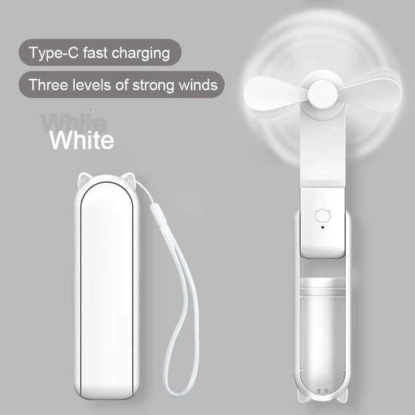 Foldable Small and High-Power Handheld Portable Mini Rechargeable Hand USB Charge Fan R250725