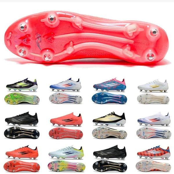 Designer F50 SG Elite Soccer Cleats 50 turbo Aurora Black Platin Met soccer Cleats messis Football Boots Advancement Pack Re-emergence Soccer Shoes Football Shoes