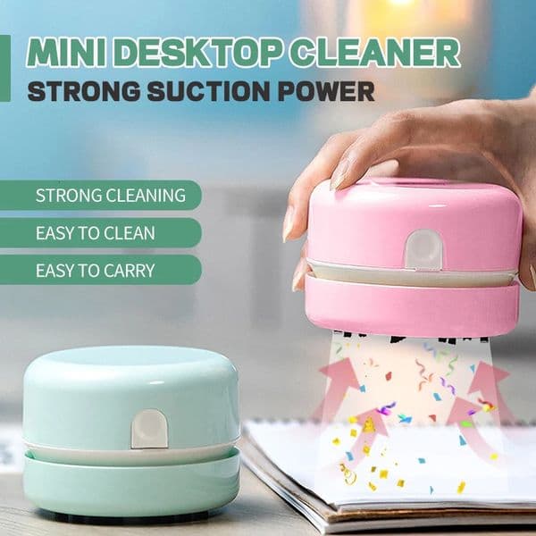 Desktop Vacuum Cleaner Home Mini Portable Student Use Eraser Paper Pencil Shavings Keyboard Grey Electric Power Vacuum 250721
