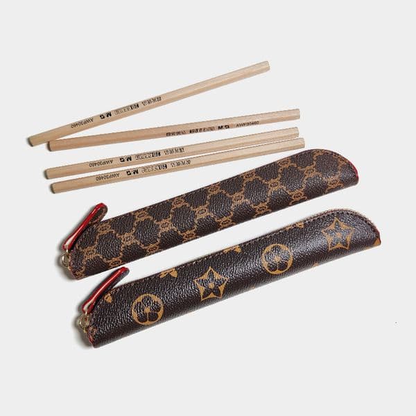 wholesale Simple Classic Old Flower Print Small Capacity Case for Boys and Girls Pencil Insulin Pen Storage Bag