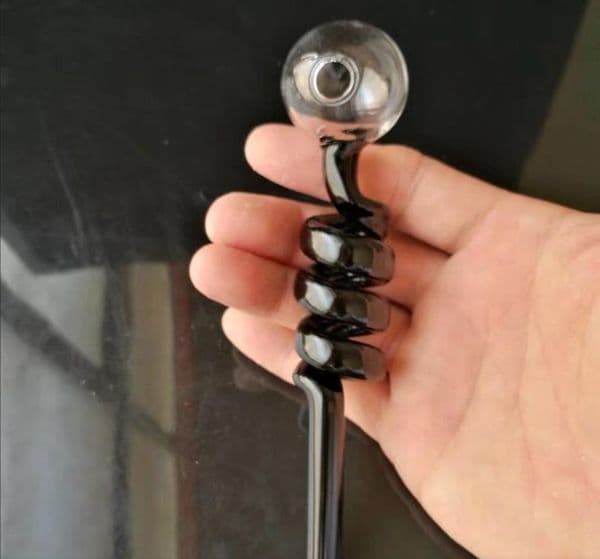 Classic spiral straight pot, Wholesale Glass Bongs Accessories, Glass Water Pipe Smoking, Free Shipping