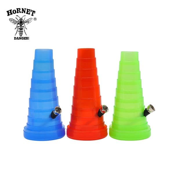 Smoking Pipes Hot transparent plastic material portable retractable water pipe
