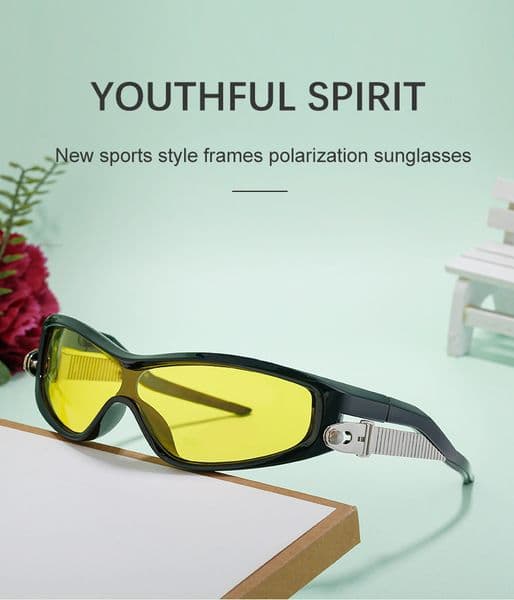 Designer personality fashion cycling sport for men all-match the trend eye protection dramatic creative sunglasses