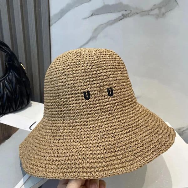 Bucket Summer Straw Weave Hats Women Sun Protection Holiday Casquette Designers Men Gorras Hat Designer