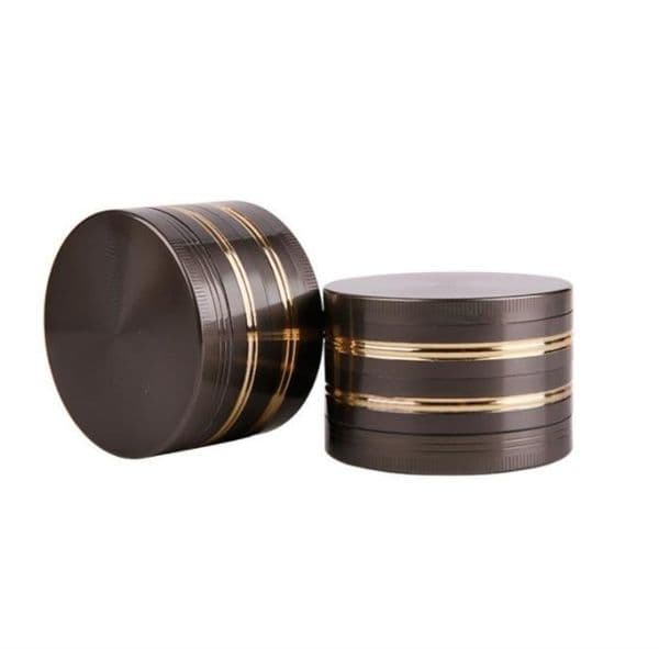 Spot Wholesale of Flat Gear Smoke Grinder with Four Layers of 63mm Zinc Alloy