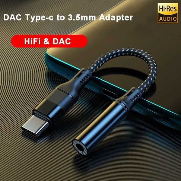 3.5mm Audio Adapter Earphone Jack Digital Converter Type C Audio Interface DAC Hi Fi for Mobile Phone Headphone Amplifier X250726