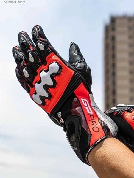 Motorcycle Gloves For Italy GP R4 Racing ather Men Motocross Gloves Anti-Drop Wear-Resistant Moto Glove Guantes Moto Z250725