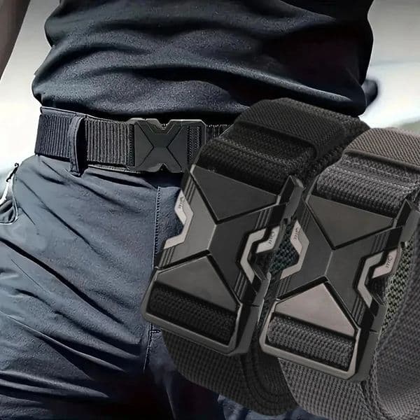 The Mens 125cm Buckle Belt Nylon Braided Lightweight Breathable Daily y250716