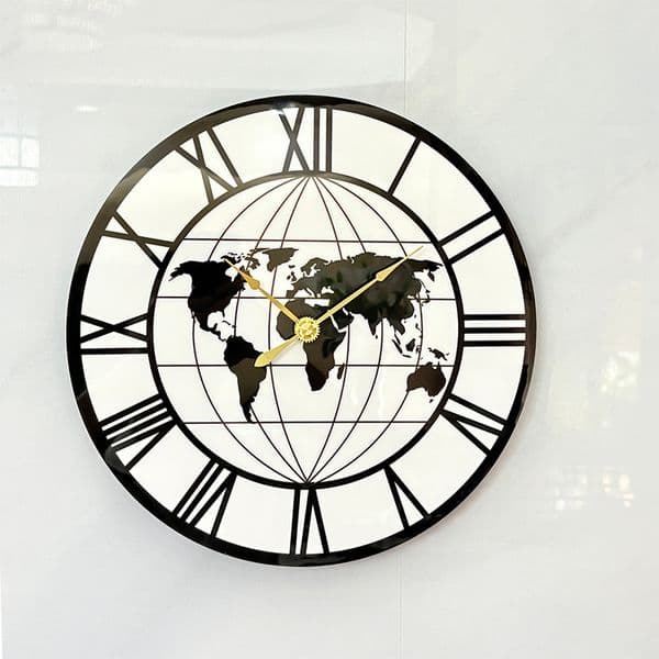 Manufacturer modern European-style living room luxury metal home decoration silent movement wall clock DT02 T260514