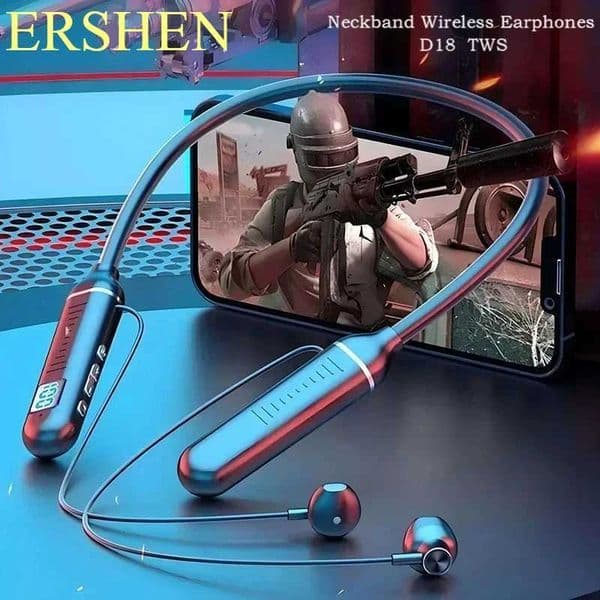 58pro Wireless Earphones 5.3 Neckband Headphones Gaming LED Display HIFI Headset Sports TWS Earbuds With Mic TF Card R250728