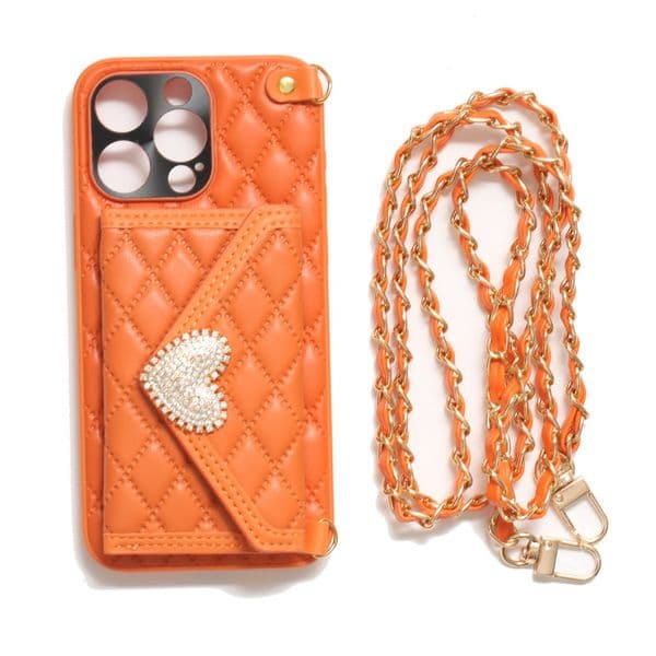 Luxury Hardware Fashion Brand Card Phone Case Anti-Drop Covers for iPhone 12-16 Series