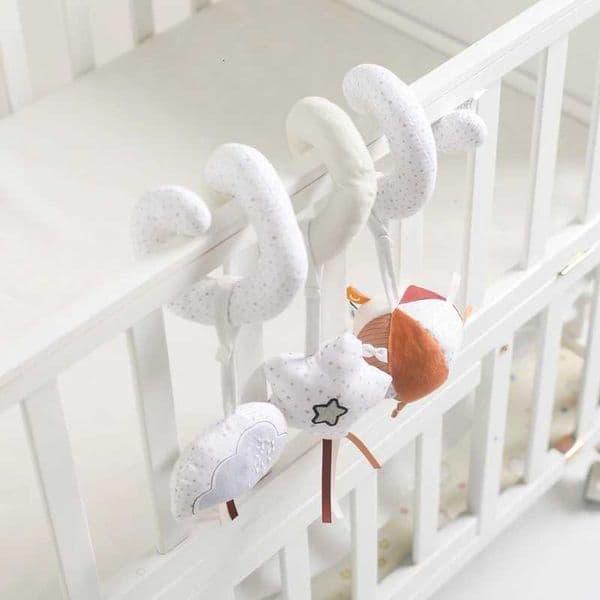Baby Mobile Bed Bell 0-12 Months Newborn Soft Felt Surround Cartoon Star Cloud Detachable Rattles Toys Crib Bracket Hanging Toys X250730