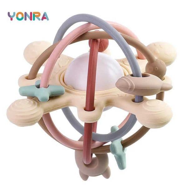 0-36 Months Rattle Sensory Teether Bed Bell Silicone Montessori Ball Newborn Baby Toys Childrens Kids Gift Development Games X250730
