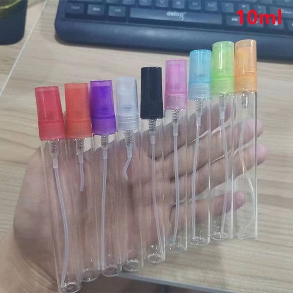 500pcs 10ML Mini Refillable Clear Glass Spray Perfume Bottle Atomizer Perfume Mouthwash Atomizer for Cleaning Travel Essential Oils