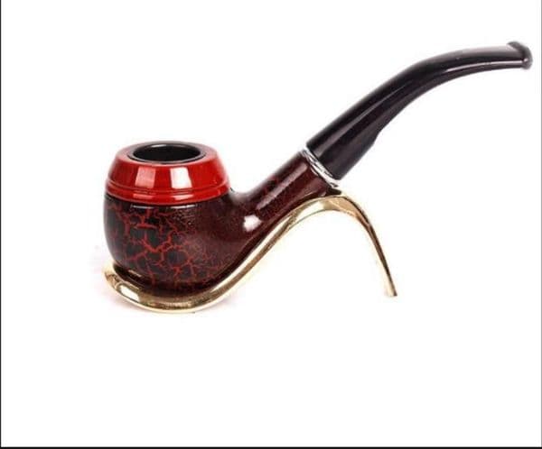 Resin pipe imitation wood pipe removable and washable acrylic bend handle fittings wholesale