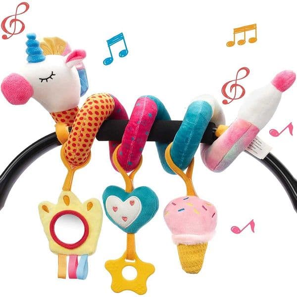 1pcs Baby colored bed wrapped around the bed hanging SafeTY seat comfort toys in car baby stroller comfort doll X250730