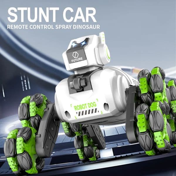 Robot Toys Electric Dual Remote Control Toys Intelligent Machine Dogs Eight Wheeled Stunt Mechanical Dog Childrens Toys 250729