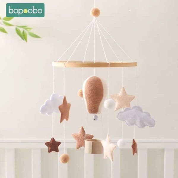 Baby Rattles Toys 0-12 Months Musical Newborn Hot Air Balloon Crib Bed Bell Mobile Toddler Rattles Carousel For Cots Kids Gift X250730