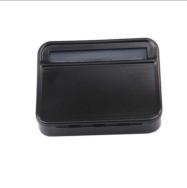Smoking Pipes 70MM Black Leather Metal Cigarette Case